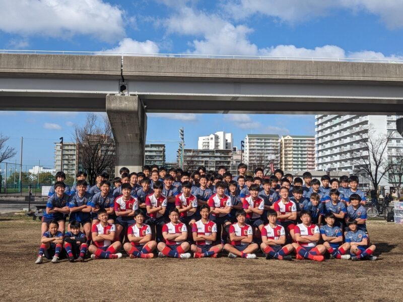 2023年度兵庫県ラグビースクール中学班集合写真